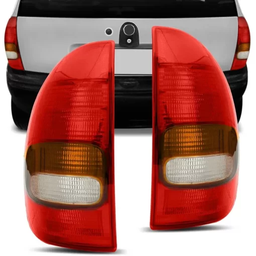 Lanterna Traseira Corsa Hatch 4 Portas Pick Up Corsa 96 97 98 99 Tricolor Cristal - Cofran